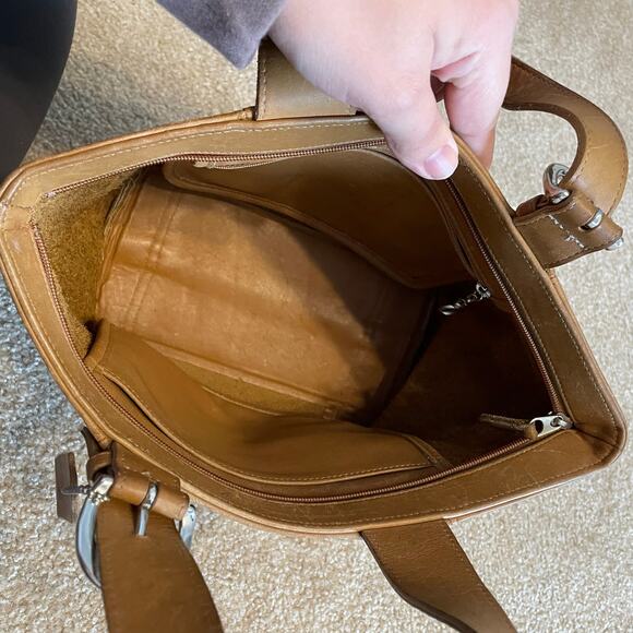 Vintage Coach Soho Waverly Bag #4133 Small Tote Bag Buckskin Leather Tan EUC - Picture 7 of 12